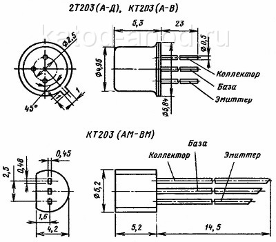 Транзистор КТ203