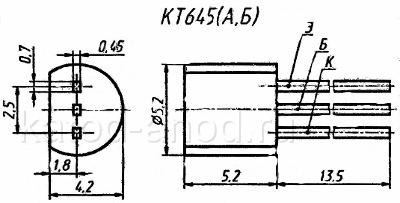 Транзистор КТ645
